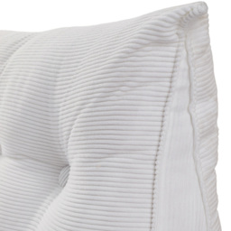 Living and Home Beige Corduroy Wedge Headboard Pillow with Side Pocket 150 x 20cm - Size: 50 x 150 x 20cm - Wilko - thumbnail 5
