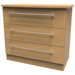 Crowndale Sherwood 3 Drawer Oak Chest of Drawers - Brown - Wilko - thumbnail 5