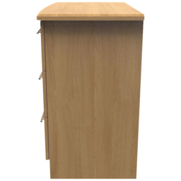 Crowndale Sherwood 3 Drawer Oak Chest of Drawers - Brown - Wilko - thumbnail 4