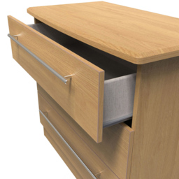 Crowndale Sherwood 3 Drawer Oak Chest of Drawers - Brown - Wilko - thumbnail 7