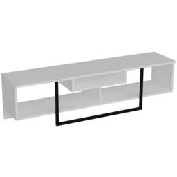 Decorotika Asal 3 Shelf White and Black Modern TV Unit - Size: 40 x 150 x 35.2cm - Multi - Wilko - thumbnail 3