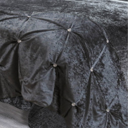 Intimates Rienzo Single Charcoal Diamante Duvet Set - Grey - Wilko - thumbnail 3