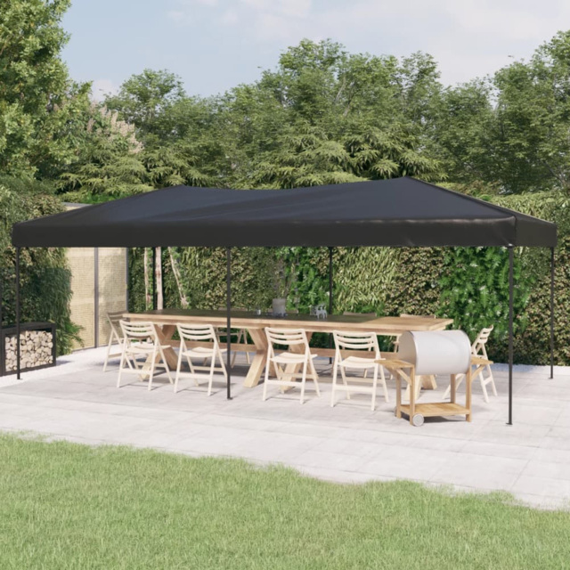 vidaXL 3 x 6m Anthracite Foldable Party Tent - Grey - Wilko - image 1
