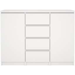 Florence Naia 2 Door 4 Drawer White Sideboard - Size: 90.7 x 120.8 x 50cm - Furniture To Go - Wilko - thumbnail 4