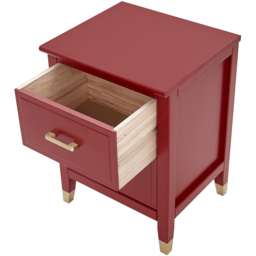 Palazzi 2 Drawer Red Wide Bedside Table - Wilko - thumbnail 6