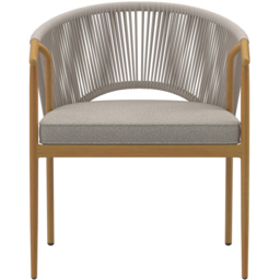 Charles Bentley Almada 2 Seater Rope Weave Bistro Set - Grey - Wilko - thumbnail 5