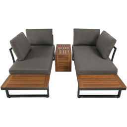 Home Garden Direct Demeter 6 Seater Grey Modular Garden Sofa - Wilko - thumbnail 4