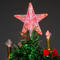 Shatchi Baubles and Stars Fibre Optic Artificial Christmas Tree 3ft - Green - Wilko - thumbnail 4