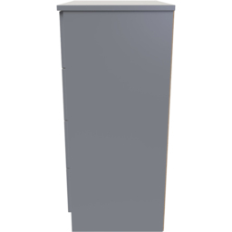 Crowndale Contrast 4 Drawer Dusk Grey Midi Chest of Drawers Ready Assembled - Wilko - thumbnail 4