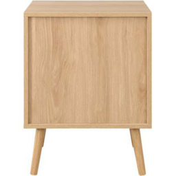 Croxley 2 Drawer Oak Rattan Bedside Cabinet - Brown - Birlea - Wilko - thumbnail 6