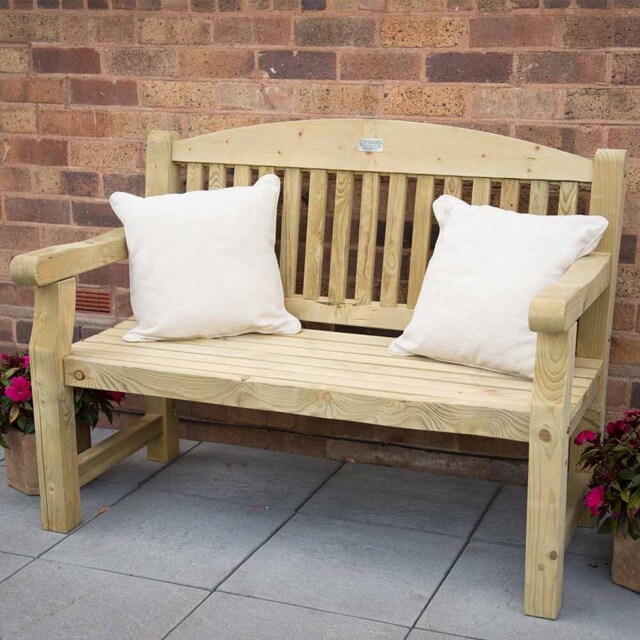 Forest Garden Harvington Bench - Size: 2 Seater - Brown - Wilko - image 1