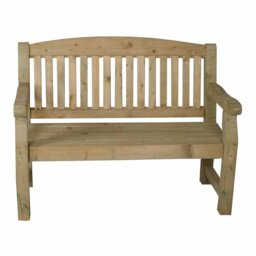 Forest Garden Harvington Bench - Size: 2 Seater - Brown - Wilko - thumbnail 4