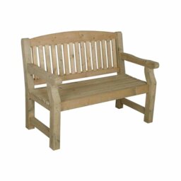 Forest Garden Harvington Bench - Size: 2 Seater - Brown - Wilko - thumbnail 3