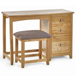 Julian Bowen Mallory Dressing Table Set - Size: 44 x 107 x 75cm - Brown - Wilko - thumbnail 4