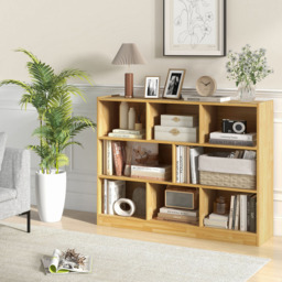 Costway 8 Cube Yellow Wooden Bookcase - Size: 8 Shelf - Wilko - thumbnail 5