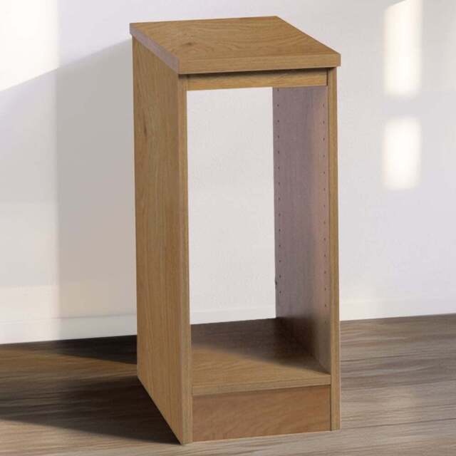 R White Cabinets Desktop Tower Storage Brown - Size: 72.8 x 30 x 54cm - Wilko - image 1