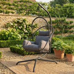 Apollo Hanging Chair Black - Outdoor Essentials - Wilko - thumbnail 5