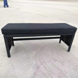 Furniture One Brown Rattan Garden Bench - Grey - Wilko - thumbnail 1