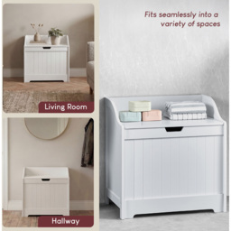 Bath Vida Priano Laundry Chest - Size: 58 x 56 x 38cm - Wilko - thumbnail 7