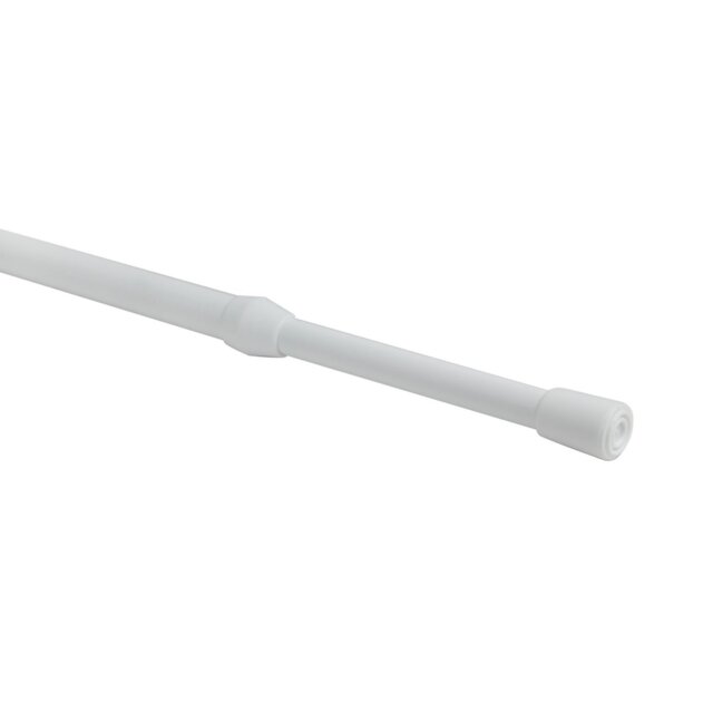 122 to 183cm Extentable White Simply Cafe Rod - Wilko - image 1