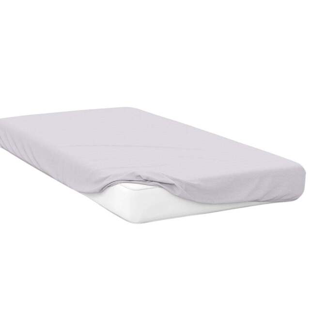 Serene Single Grey Brushed Cotton Fitted Bed Sheet - Wilko - image 1