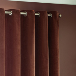 Yard Nutmeg Heavy Chenille Velvet Eyelet Curtain 168 x 229cm - Size: W 229 x D 168cm - Cream - Yard Living - Wilko - thumbnail 4