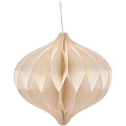 The Seasonal Gift Co. White with Gold Edge Paper Bauble 3 Pack - Wilko - thumbnail 3
