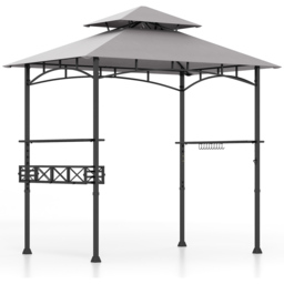 Costway 2.4 x 1.5m Grey 2 Tier Outdoor Grill Gazebo - Size: 150 x 29 x 23cm - Wilko - thumbnail 3
