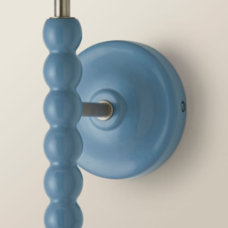 ValueLights Green Trim Scallop Shade Blue Bobbin LED Wall Light with Bulb 2 Pack - Size: 32 x 19 x 20cm - Wilko - thumbnail 6