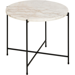Florence Avila White Marble Top Side Table - Furniture To Go - Wilko - thumbnail 4
