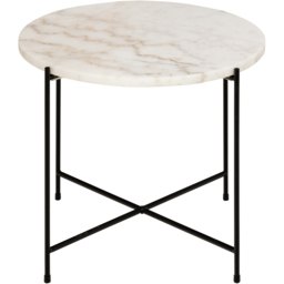 Florence Avila White Marble Top Side Table - Furniture To Go - Wilko - thumbnail 3
