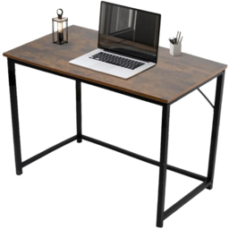 House of Home Computer Desk Rustic Brown and Black - Size: 50 x 100 x 76cm - Wilko - thumbnail 4