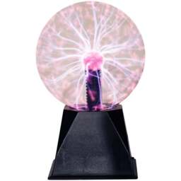 ValueLights Pixo Retro Plasma Touch Globe Ball Lamp - Size: 23.5 x 12.1 x 12.1cm - White - Wilko