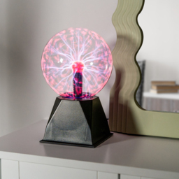 ValueLights Pixo Retro Plasma Touch Globe Ball Lamp - Size: 23.5 x 12.1 x 12.1cm - White - Wilko - thumbnail 3
