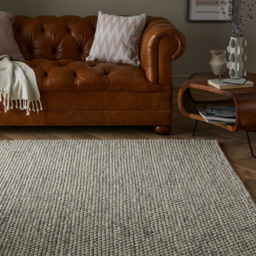 Esselle Home Delilah Cream Mottled Wool Pebble Rug 160 x 230cm - Size: 230 x 160 x 1.9cm - Wilko - thumbnail 3