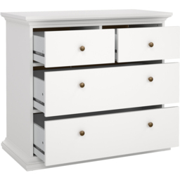 Florence Paris 4 Drawer White Chest of Drawers - Wilko - thumbnail 6