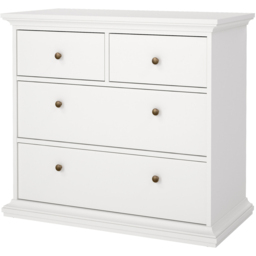 Florence Paris 4 Drawer White Chest of Drawers - Wilko - thumbnail 4