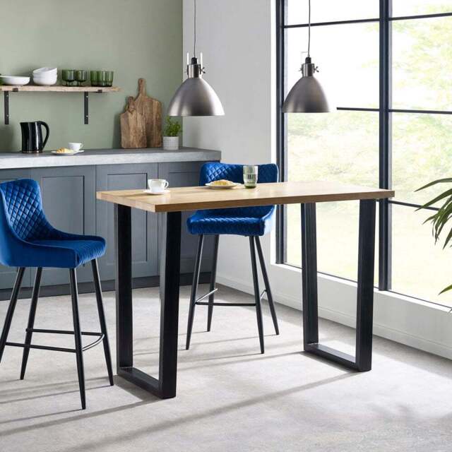 Julian Bowen Brooklyn Bar Table Oak - Brown - Wilko - image 1