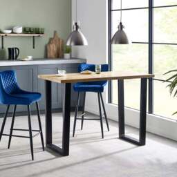 Julian Bowen Brooklyn Bar Table Oak - Brown - Wilko - thumbnail 1