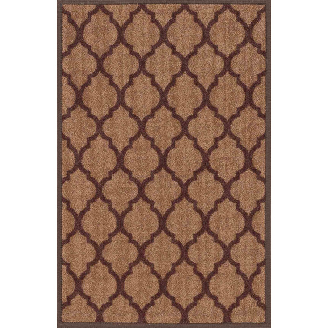 Desire Rugs Havana Beige Trellis Anti Slip Door Mat 60 x 40cm - Size: 40 x 60cm - Gold - Wilko - image 1