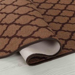 Desire Rugs Havana Beige Trellis Anti Slip Door Mat 60 x 40cm - Size: 40 x 60cm - Gold - Wilko - thumbnail 4