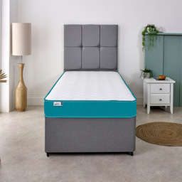 Extreme Comfort Cooltouch Colours European Small Single Teal Blue Memory Foam and Spring Mattress - eXtreme comfort ltd - Wilko - thumbnail 3