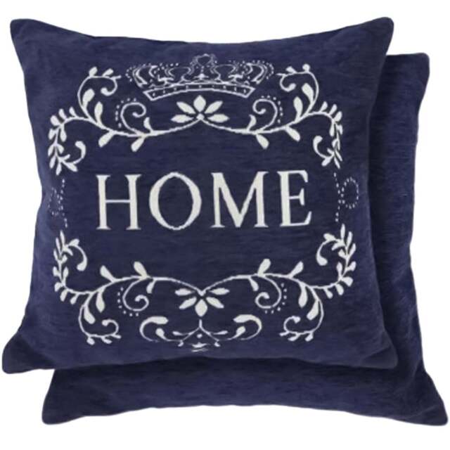 Serene Simply Home Navy Cushion Cover 43 x 43cm - Blue - Wilko - image 1