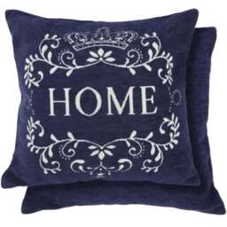 Serene Simply Home Navy Cushion Cover 43 x 43cm - Blue - Wilko