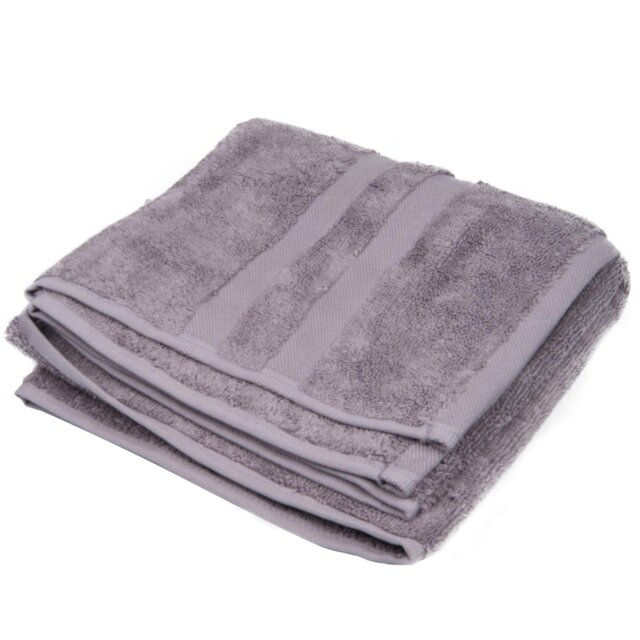 Divante Turkish Cotton Silver Hand Towel - Wilko - image 1