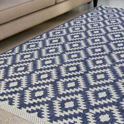 Homemaker Genesis Navy Rug 160 x 230cm - Blue - Wilko - thumbnail 6