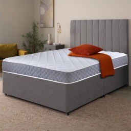 Extreme Comfort Cooltouch Small Double Diamond Grey Foam Free Open Coil Spring Mattress - eXtreme comfort ltd - Wilko - thumbnail 3