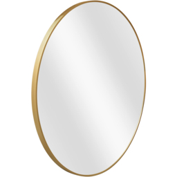 Metal Round Mirror Gold - Wilko - thumbnail 3