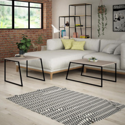 FWStyle Pal Mocha Grey Nesting Coffee Tables Set of 2 - Size: 45 x 121.5 x 55cm - Wilko - thumbnail 5