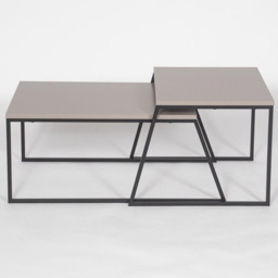 FWStyle Pal Mocha Grey Nesting Coffee Tables Set of 2 - Size: 45 x 121.5 x 55cm - Wilko - thumbnail 6